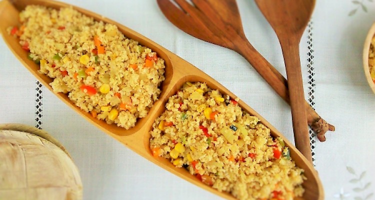 Spring bulgur salad